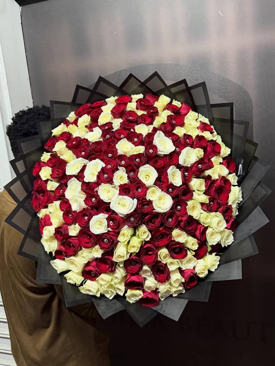 Crimson Ivory Grande Rose Bouquet - Premium flower delivery Nairobi CBD, Westlands, Karen | Whispers Floral Gifts