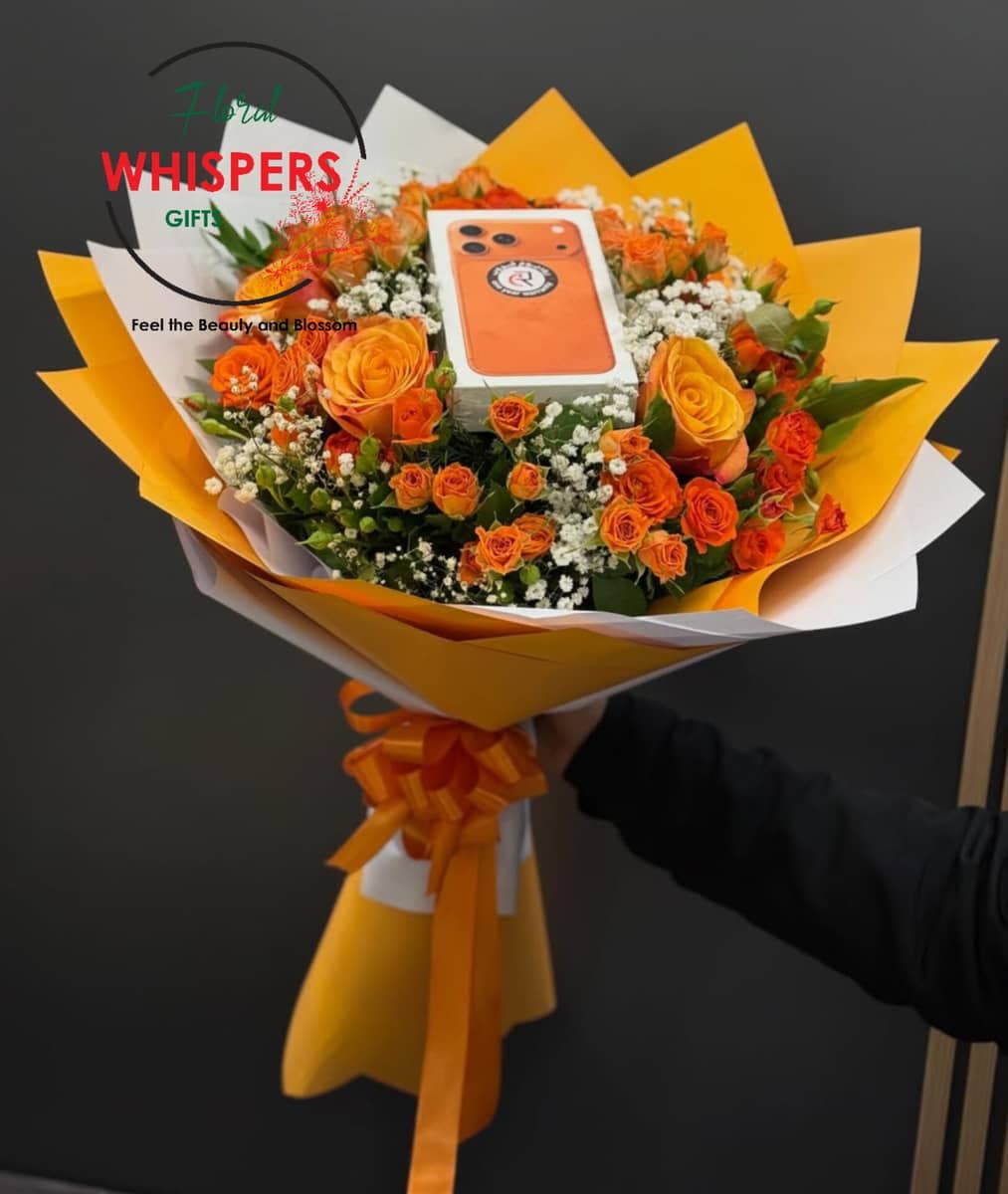 Sunset Glow Orange Rose Bouquet - Premium flower delivery Nairobi CBD, Westlands, Karen | Whispers Floral Gifts