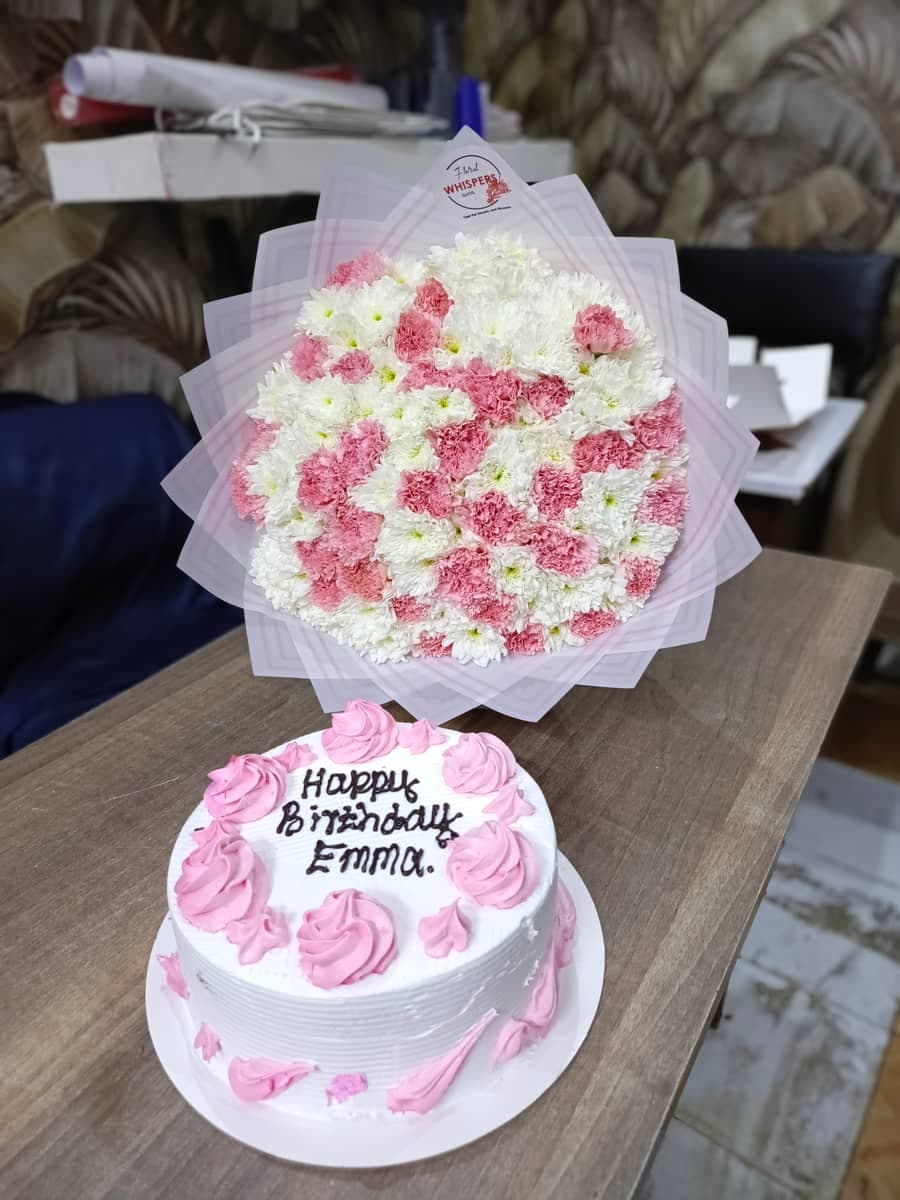 Blush Bloom Birthday bundle - Premium flower delivery Nairobi CBD, Westlands, Karen | Whispers Floral Gifts