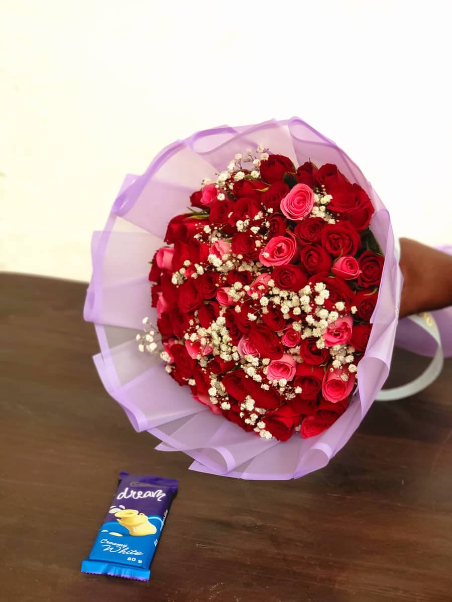 Valentines desire Flower bouquet - Premium flower delivery Nairobi CBD, Westlands, Karen | Whispers Floral Gifts
