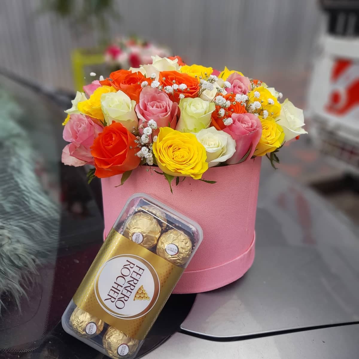 Kylah Flower box - Premium flower delivery Nairobi CBD, Westlands, Karen | Whispers Floral Gifts