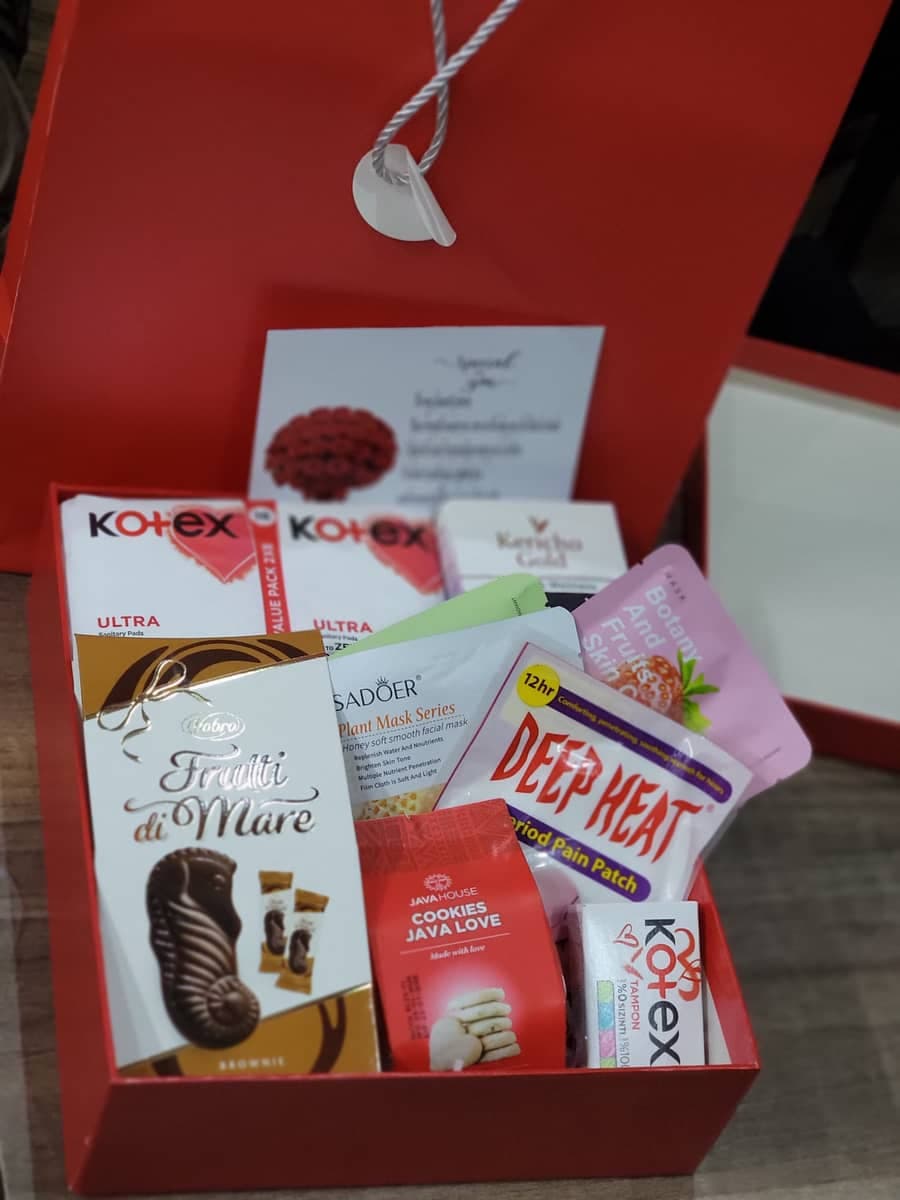 Period Care Gift box - Gift hampers Kenya, Nairobi CBD | Whispers Floral Gifts