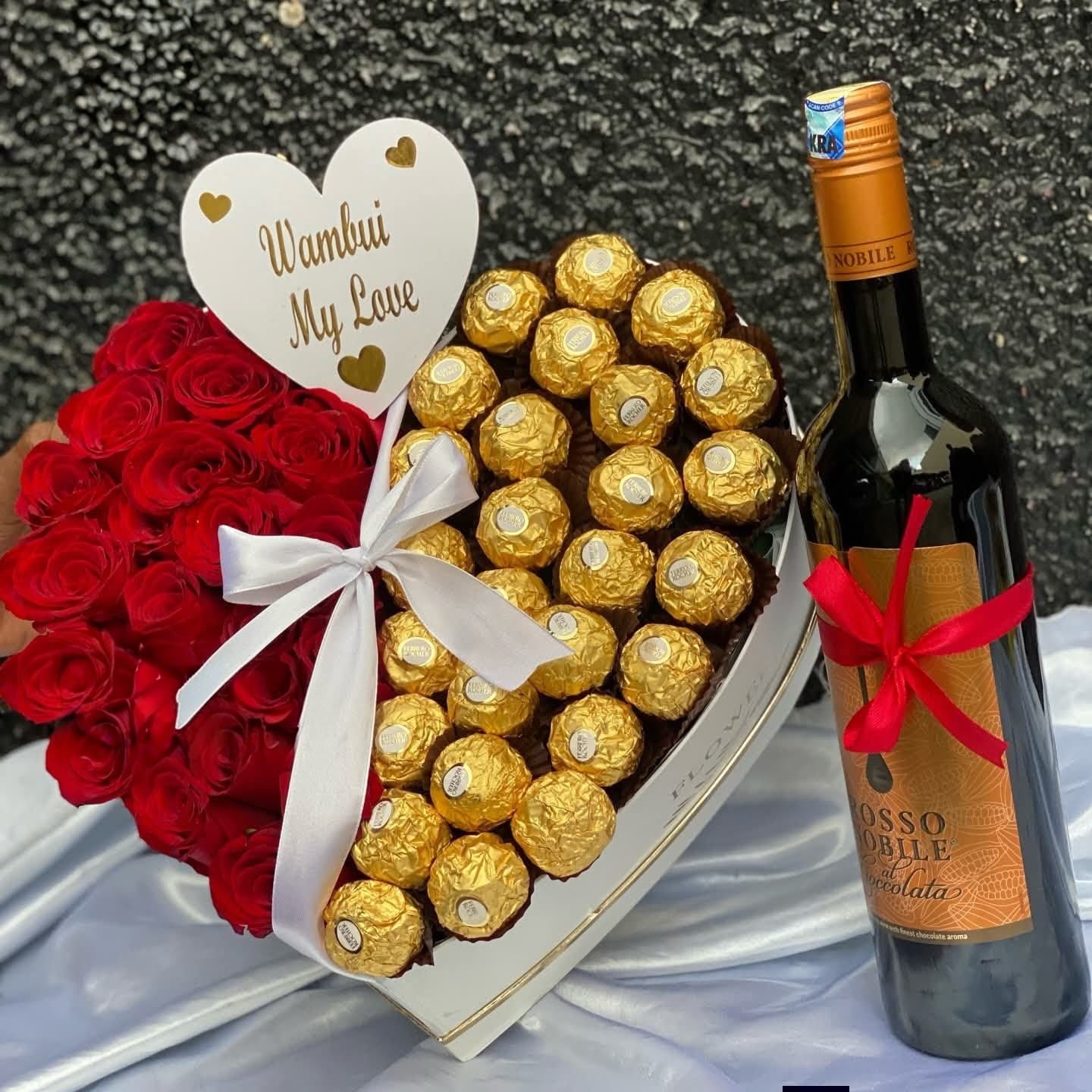 Luxury Flower Hamper with Wine in Nairobi – Perfect Gift for Every Occasion