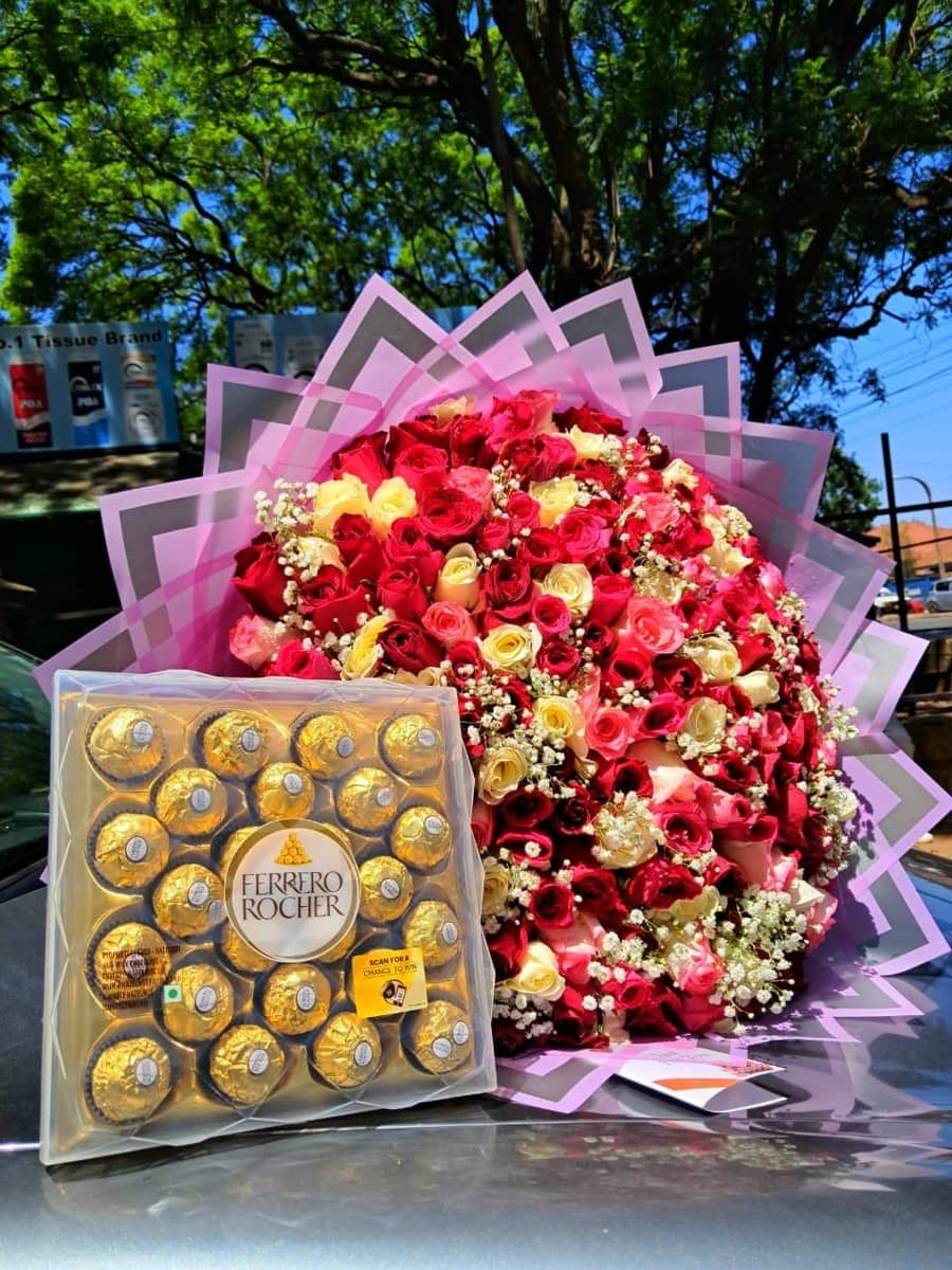 Luxury Romantic Rose bouquet — flowers delivered in Nairobi by Floral Whispers Gifts